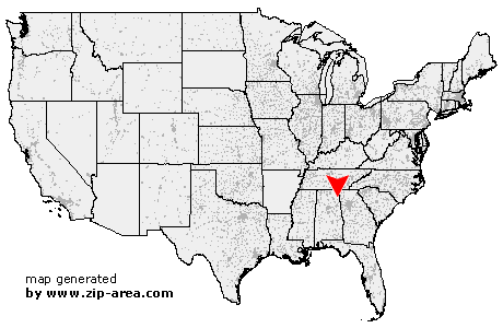 Location of Cedar Bluff