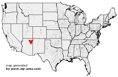 Location of Petrified Forest Natl Pk