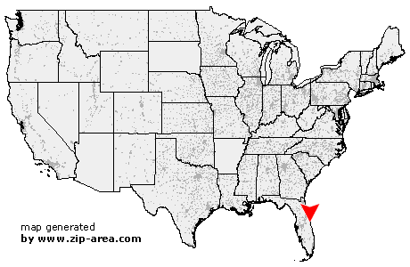 Location of Merritt Island