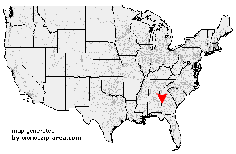 Location of Fort Benning