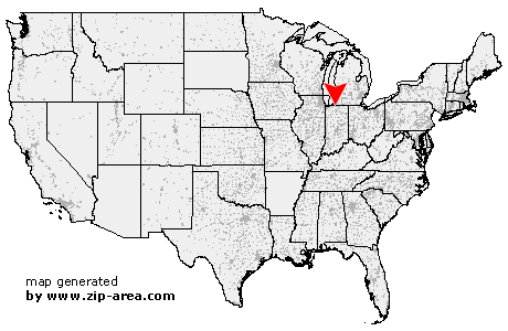 Location of South Bend