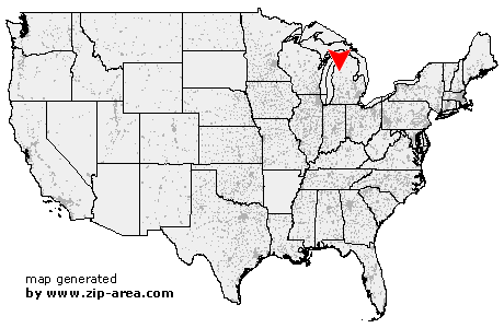 Location of Cadillac
