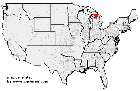 Location of Houghton Lake Heights
