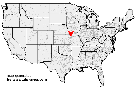 Location of Kansas City