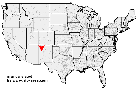 Location of Pueblo of Acoma