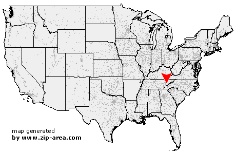 Location of Pigeon Forge