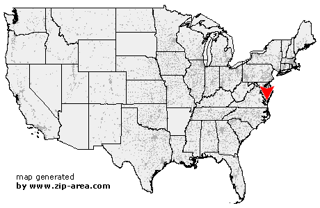 Location of Eastville