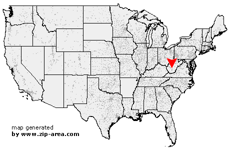 Location of Kanawha Falls