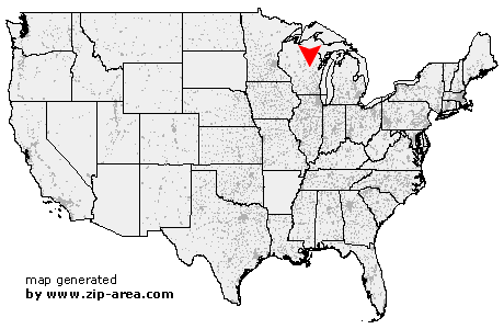 Location of Big Falls