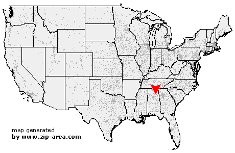 Location of Ashville