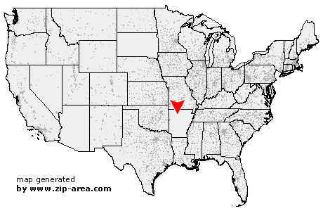 Location of Witts Springs