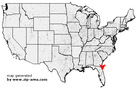 Location of Ormond Beach