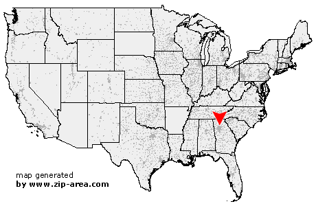 Location of Alpharetta