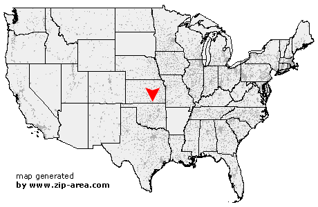 Location of Arkansas City