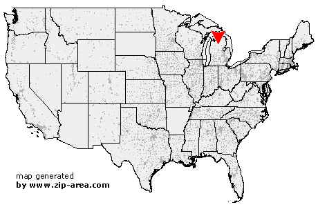 Location of Houghton Lake