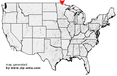 Location of Big Falls