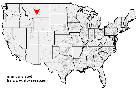 Location of Absarokee