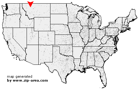 Location of Choteau