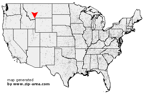 Location of West Yellowstone