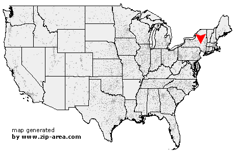 Location of East Meredith