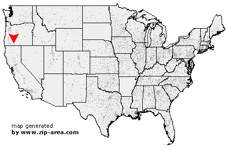 Location of Klamath Falls