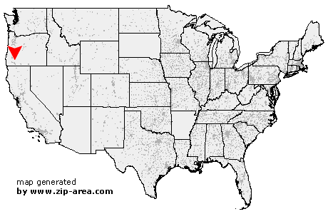 Location of Shady Cove